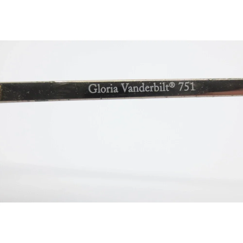 Gloria Vanderbilt 751 Gold Oval Eyeglass Frames Vintage Women 53-16-135 097